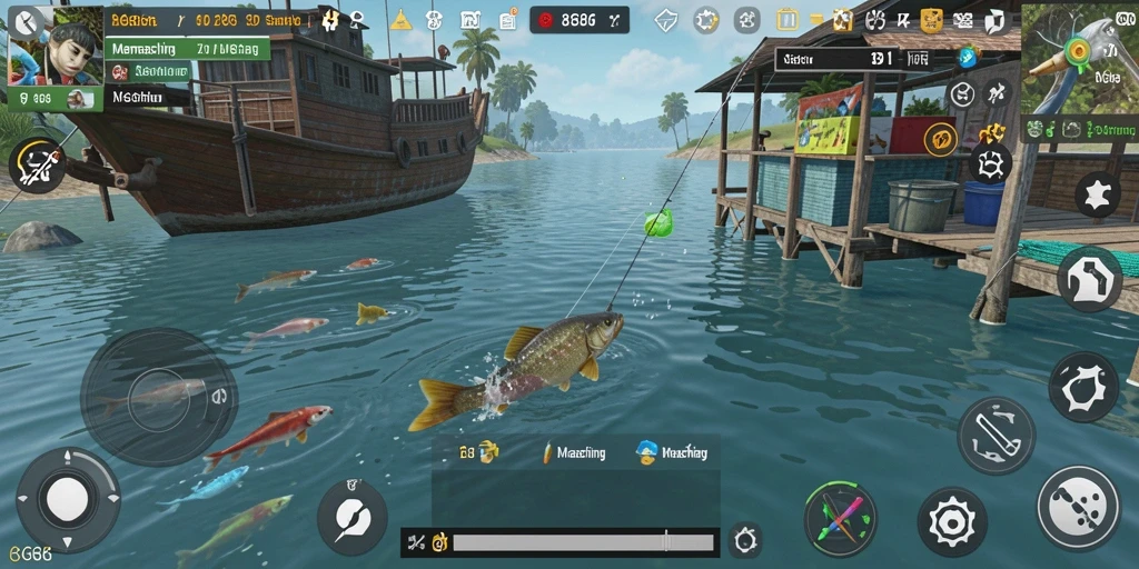 Gameplay memancing yang menarik dan interaktif dari 8G8G.