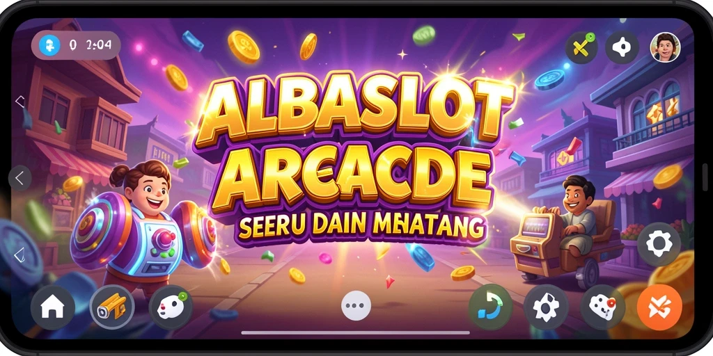 Tampilan seru gameplay ALBASLOT dalam dunia permainan Arcade.