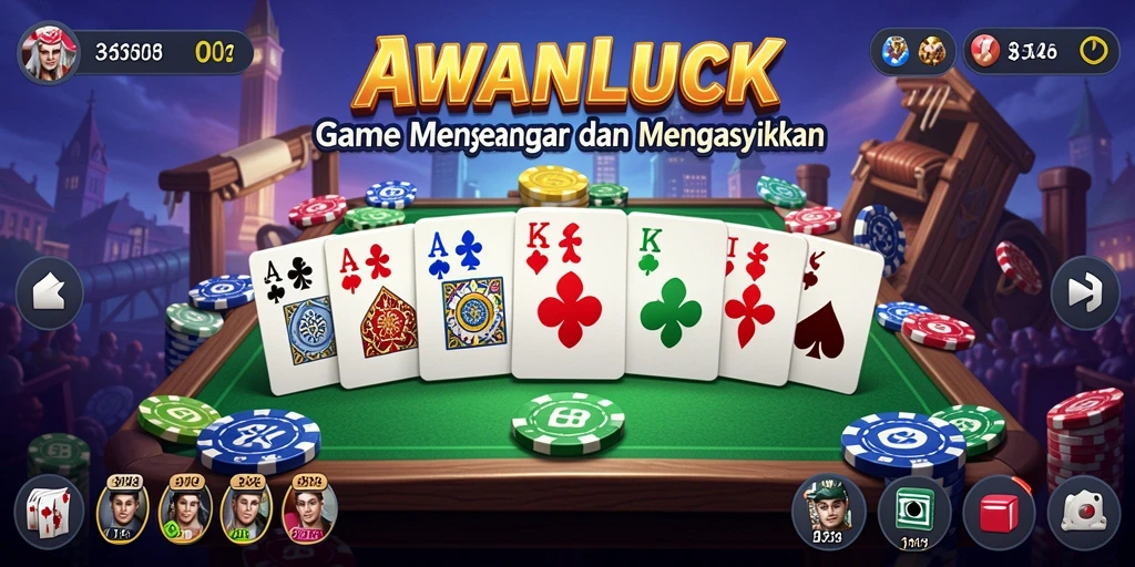 Tampilan gameplay seru dan interaktif di AWANLUCK.
