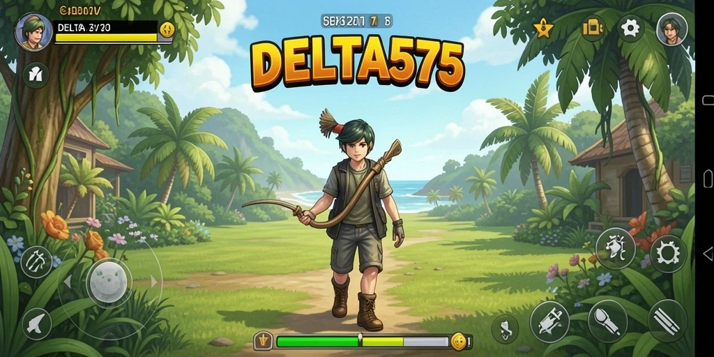 Tangkapan layar gameplay DELTA575 yang menampilkan keseruan permainan santai.