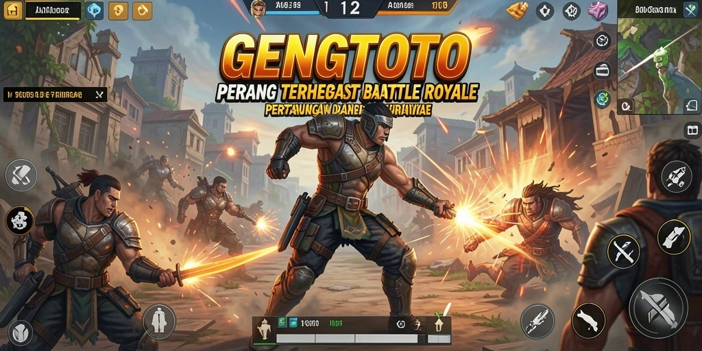 Tampilan gameplay seru dari GENGTOTO dalam pertarungan Battle Royale.