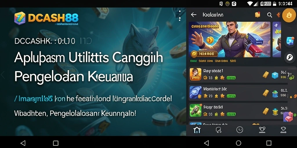 Screenshot utama IDCASH88 menampilkan antarmuka pengguna yang intuitif dan fitur pengelolaan keuangan.