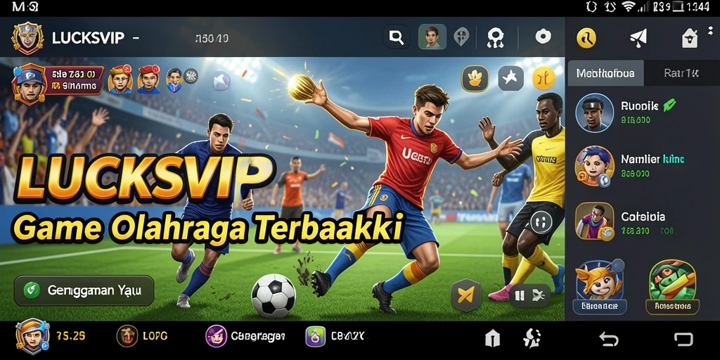 Tampilan gameplay LUCKSVIP yang menampilkan pertandingan olahraga yang seru.