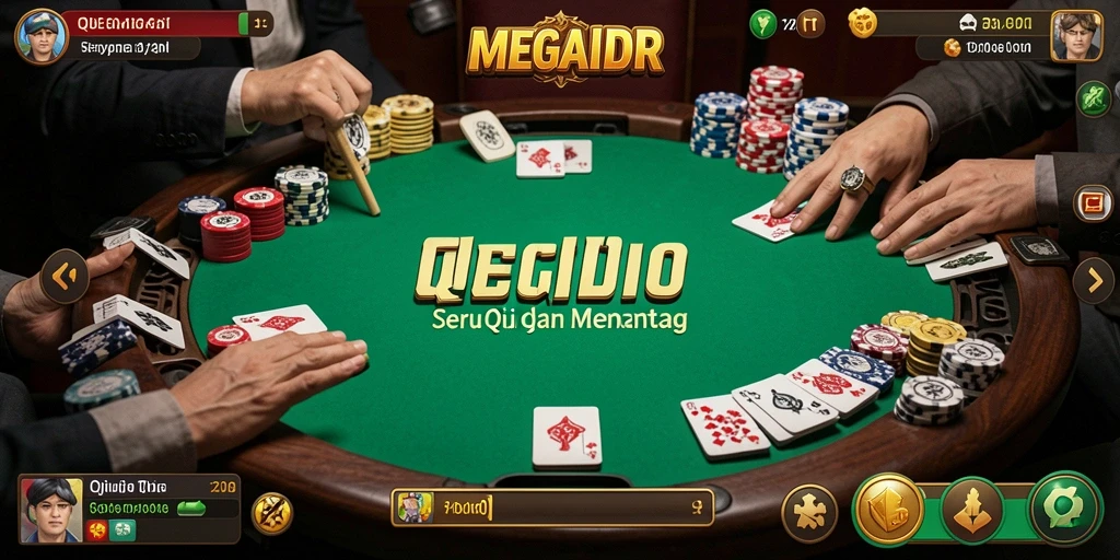Tampilan gameplay QiuQiu yang seru dan interaktif di MEGAIDR.