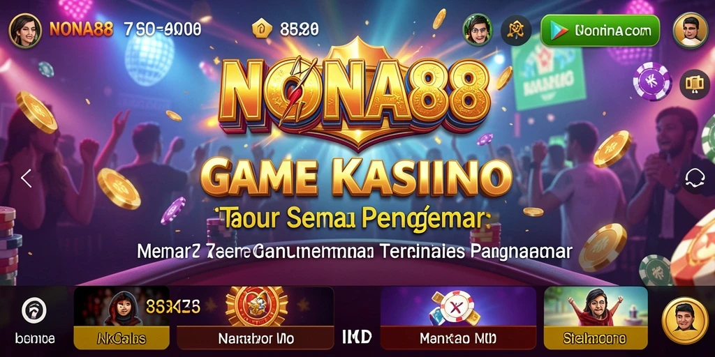Tampilan menarik gameplay NONA88 yang menggambarkan suasana kasino.