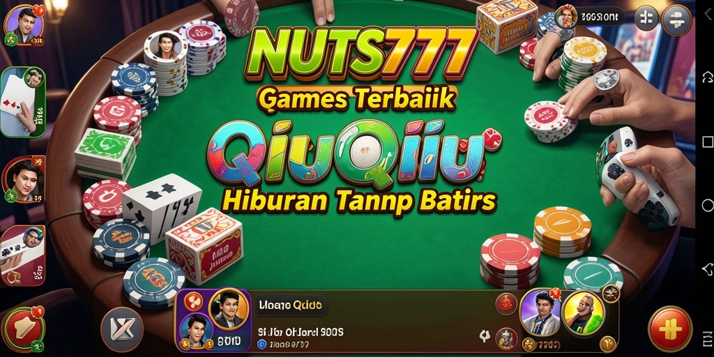 Tampilan gameplay seru dari NUTS777 dalam permainan QiuQiu.