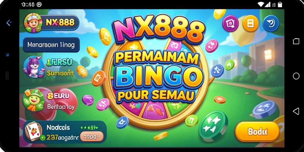 Tampilan gameplay seru dari aplikasi Bingo NX888.