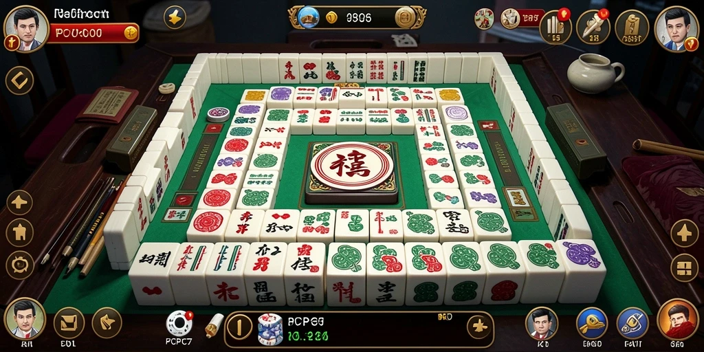 Tampilan menarik gameplay Mahjong di PCPC7.