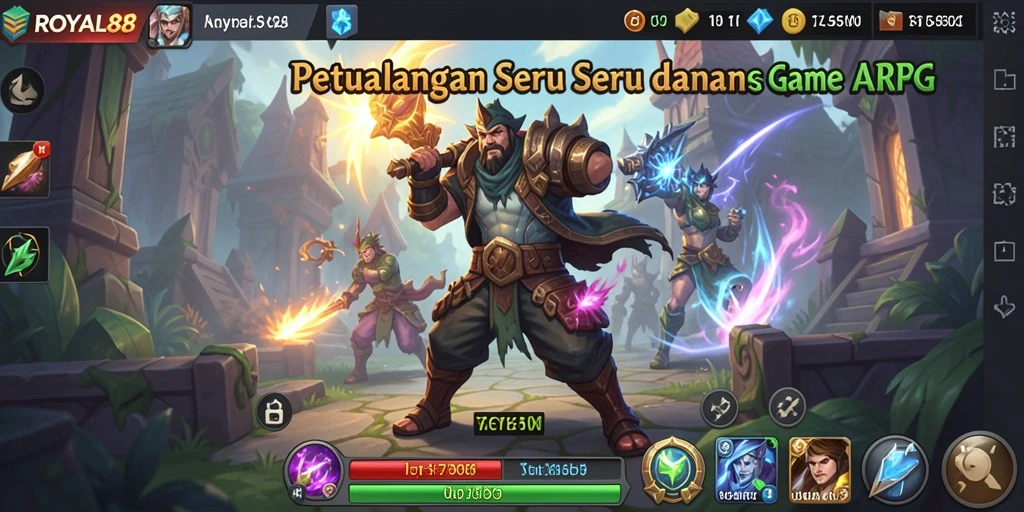 Screenshot gameplay yang menampilkan aksi seru dalam ROYAL88.